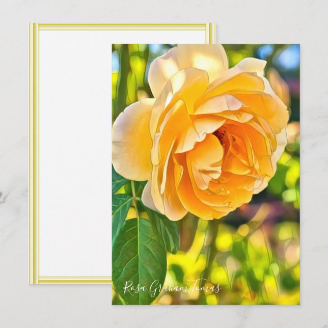 Rosa Graham Tomas: Flat Card (Vorne/Hinten)