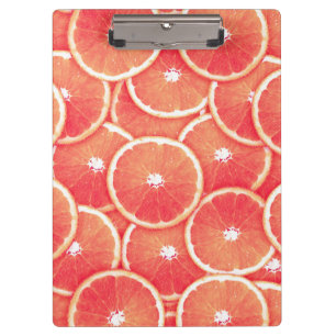 Rosa Grapefruitscheiben Klemmbrett