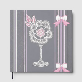 Rosa & Grau KI Kunst Gästebuch