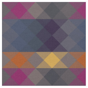 rosa grau lila orange und blau geometrisch stoff