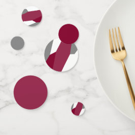 Rosa Grau und Konfetti