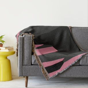 rosa, grau und schwarz abstrakt decke