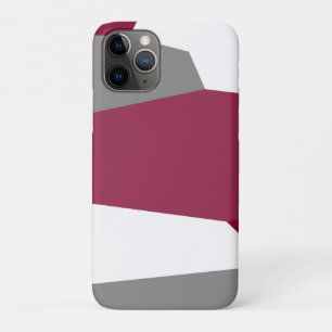 Rosa Grau und Weiß Abstrakt Case-Mate iPhone Hülle