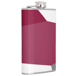 Rosa Grau und Weiß Flachmann