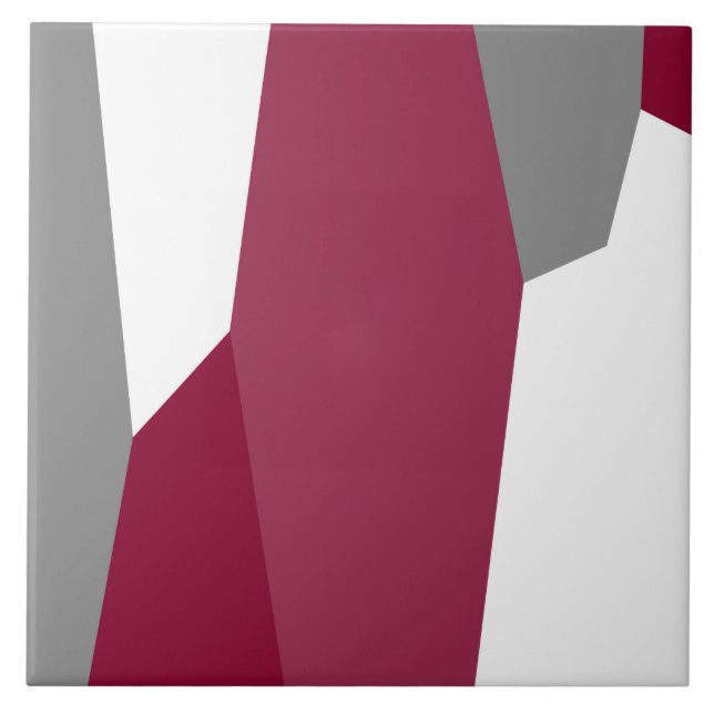 Rosa Grau und Weiß Fliese (Vorderseite)