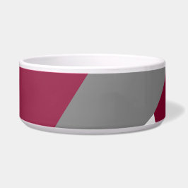 Rosa Grau und Weiß Napf