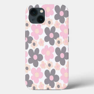 Rosa Graue Gänseblümchen Retro-Traum #1 #retro #ku iPhone 13 Hülle