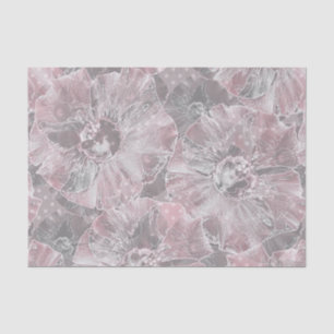 Rosa graue, große Blume Seidenpapier