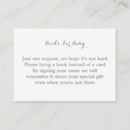 Rosa graue Kaninchenbücher für Kinder Begleitkarte