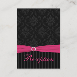 Rosa, graue, schwarze Damaskus - Streifenverschlus Begleitkarte