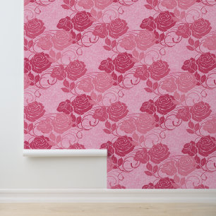Rosa Große Vintage Viktorianische Rose Tapete