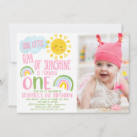 Rosa Grün unser kleiner Sonnenschein 1. Geburtstag