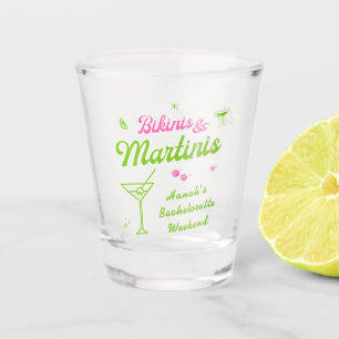 Rosa Grüne Bikinis und Martins Bach Party Schnapsglas