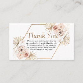 Rosa Grüne Eukalyptus floral danke Ihnen en Begleitkarte