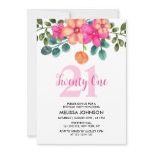 Rosa Grüne Frühlingssonne Blume 21. Geburtstag