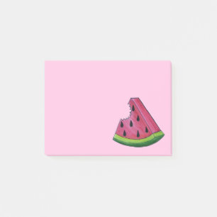 Rosa Grüne Juicy Watermelon Melon Slice Frucht Post-it Klebezettel