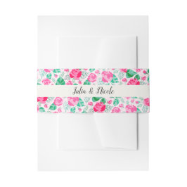 Rosa Grüne Rose Petals Blume Hochzeit Garten Einladungsbanderole