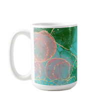 Rosa, grüne und aquamarine Alkoholfarbe