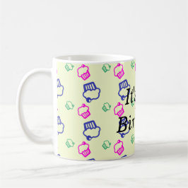 Rosa grüne und blaue Cupcakes Kaffeetasse