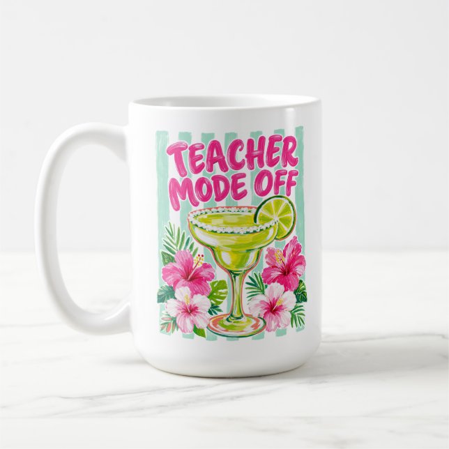 ROSA & GRÜNER MARGARITA LEHRERMODUS AUS KAFFEETASSE (Links)