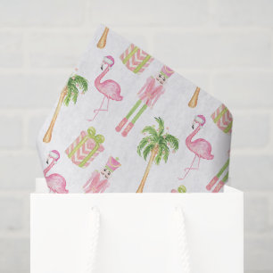 Rosa & Grüner Palm Beach Nussknacker Weihnachten Seidenpapier