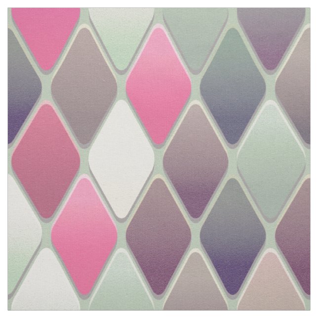 rosa, grünes, pastellfarbenes Druckgewebe Stoff (Muster)