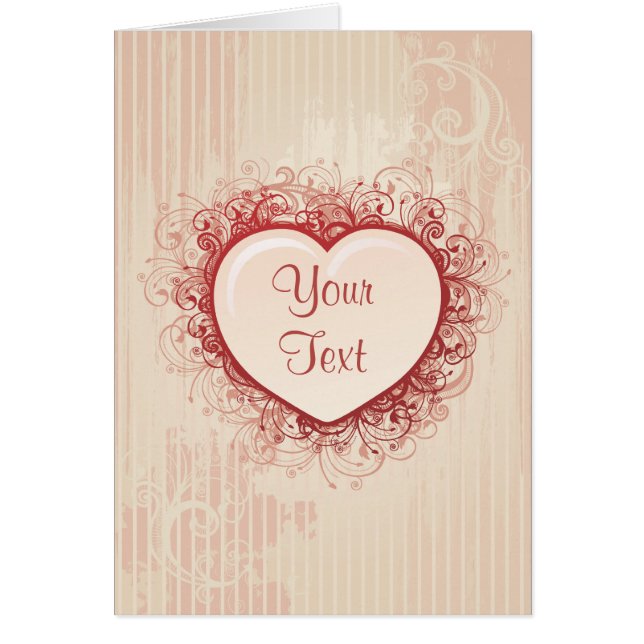 Rosa Grunge Herz (Vorne)