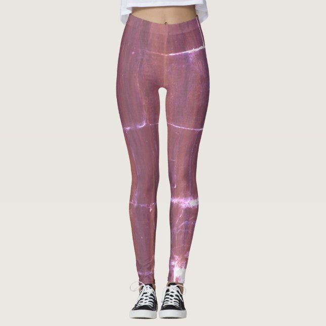 Rosa Grunge Leggings (Vorderseite)