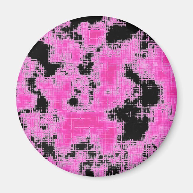 Rosa Grunge Magnet (Vorne)