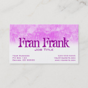 Rosa Grunge Visitenkarte