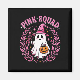 Rosa Gruppe Brustkrebs Halloween Geist Magnet