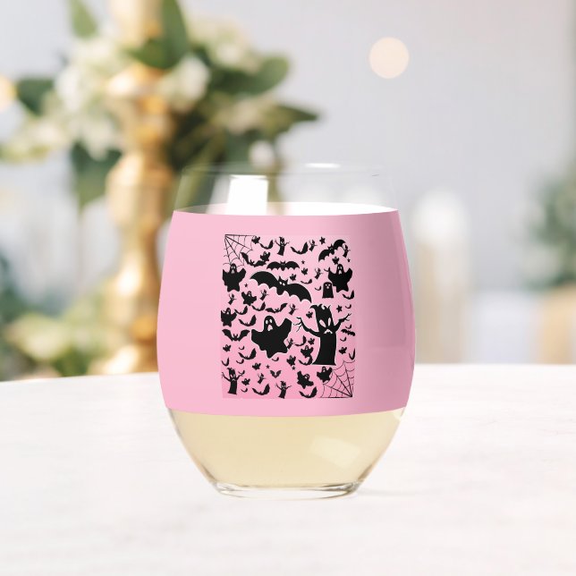 Rosa Grusel Geist Silhouette Glas Kunst (Insitu (Hochzeit))