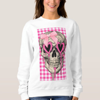 Rosa gruseliger Halloween Sweatshirt