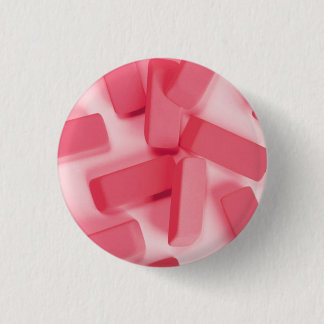 Rosa Gummi-Radierer Button
