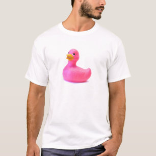 Rosa Gummiente T-Shirt