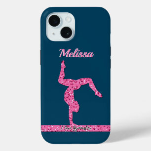 Rosa Gymnastik Girl Sparkle Balancebar Case-Mate iPhone Hülle