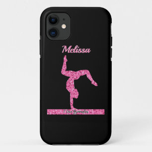 Rosa Gymnastik Girl Sparkle Balancebar Case-Mate iPhone Hülle