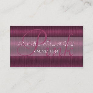 Rosa Haar-Salon-Stylistbeautician-Geschäfts-Karte Visitenkarte