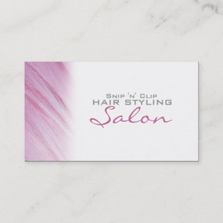 Rosa Haar Stylist Salon Stellenplan Business Card Terminkarte