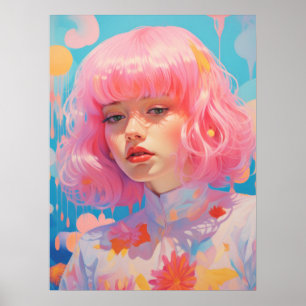 Rosa Haare: Das Wesen der Weiblichkeit Poster