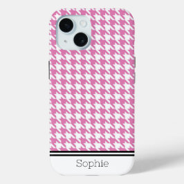 Rosa Hahnentrittmuster Custom Samsung Case-Mate iPhone Hülle