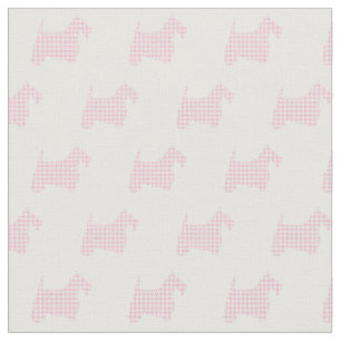 Rosa HahnentrittmusterScotties Stoff