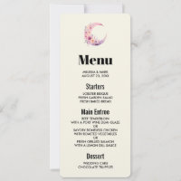 Rosa Halbmond mit Hübschen Blume