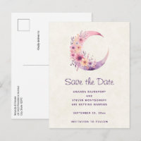 Rosa Halbmond mit Hübschen Blume Hochzeit