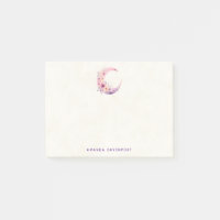 Rosa Halbmond mit Hübschen Blume