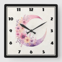 Rosa Halbmond mit Hübschen Blume