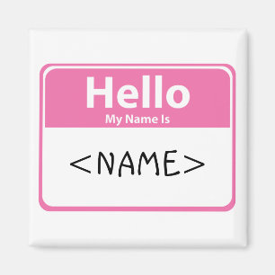 Rosa Hallo Mein Name ist:<NAME> Magnet