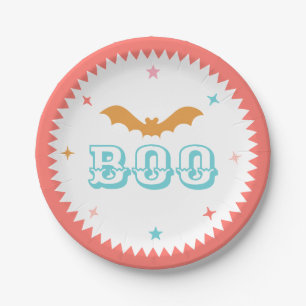 Rosa Halloween, Boo! Papierteller