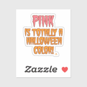 Rosa Halloween Color Fun Art Vinyl Sticker