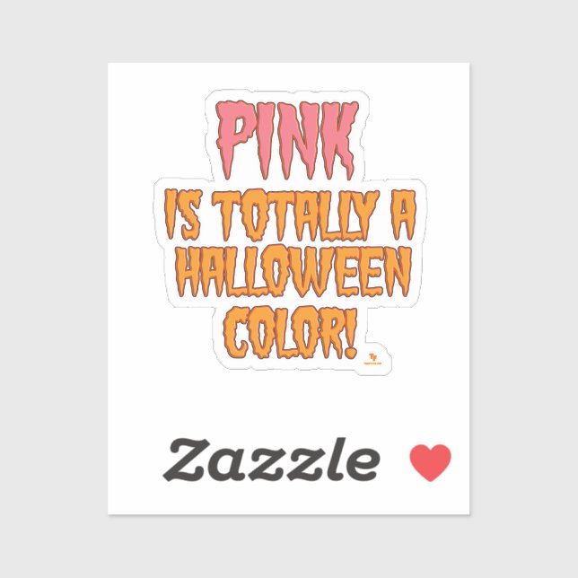 Rosa Halloween Color Fun Art Vinyl Sticker (Blatt)
